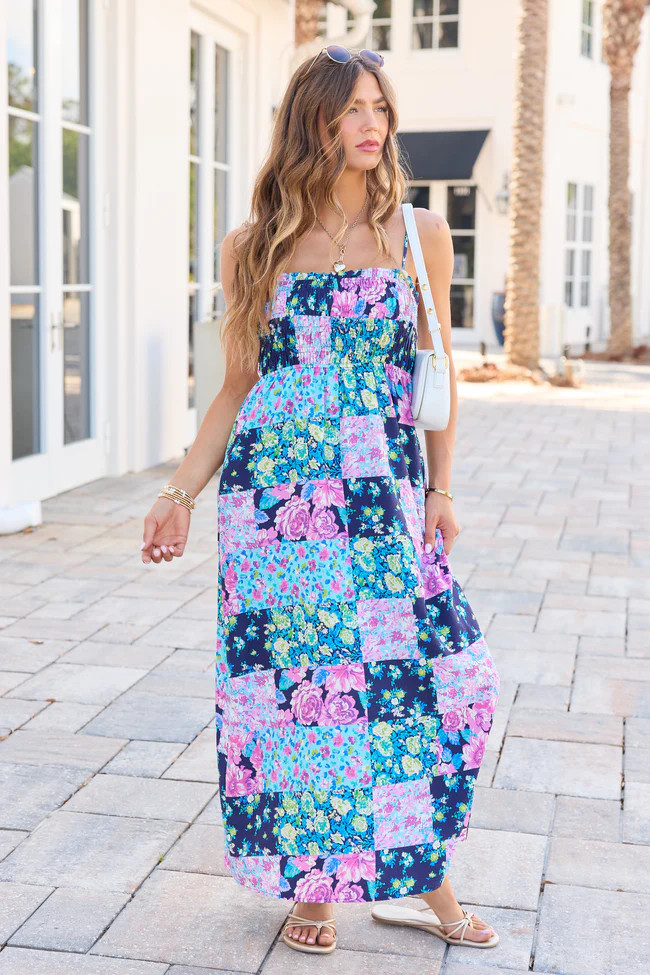 Aria Black Floral Maxi Dress SALE | Pink Lily