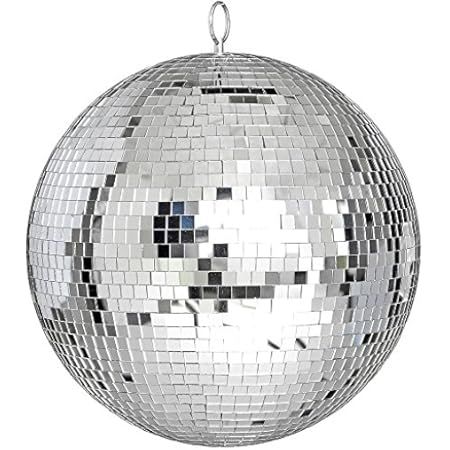 Mirror Disco Ball Sumono 12 Inch Mirror Ball Lightning Ball with Hanging Ring for DJ Club Stage Bar  | Amazon (US)