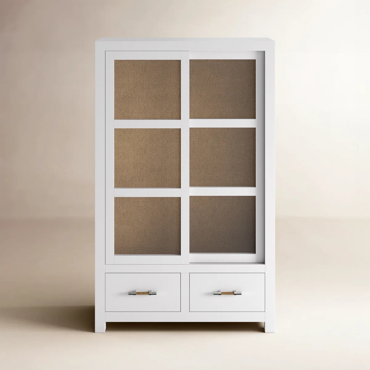 Lana Wood China Cabinet with Sliding Glass Doors | Wayfair North America