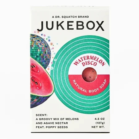 Jukebox Watermelon Disco Natural Bar Soap for Women Bathroom and Bath Soap, 4.5 oz | Walmart (US)
