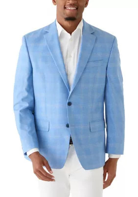 IZOD Men's Blue Plaid Blazer | Belk