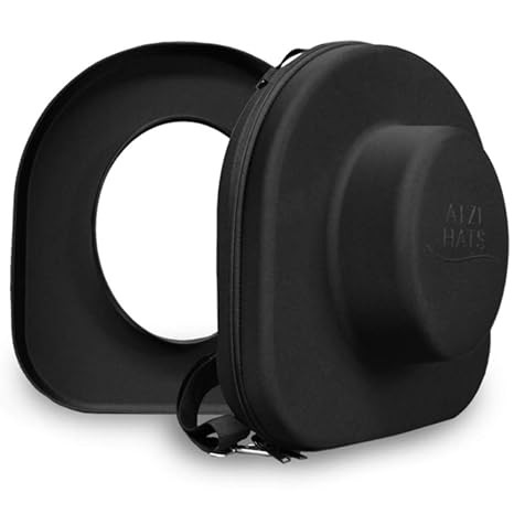 Hat Box Travel Fedora Case Universal Size Hat Carrier for Most Hats Carry-On Hat Bag Mens Travell... | Amazon (US)