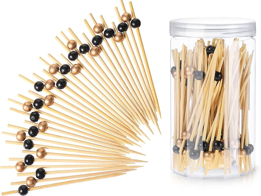 Patelai 120 Pcs Christmas Cocktail Picks 4.7 Inch Fancy Toothpicks for Appetizers Cocktail Skewer... | Amazon (US)