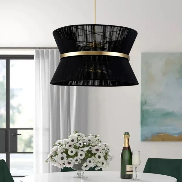 Hassler 8 - Light Bleached Natural Rope/Patinaed Brass Finish | Wayfair North America