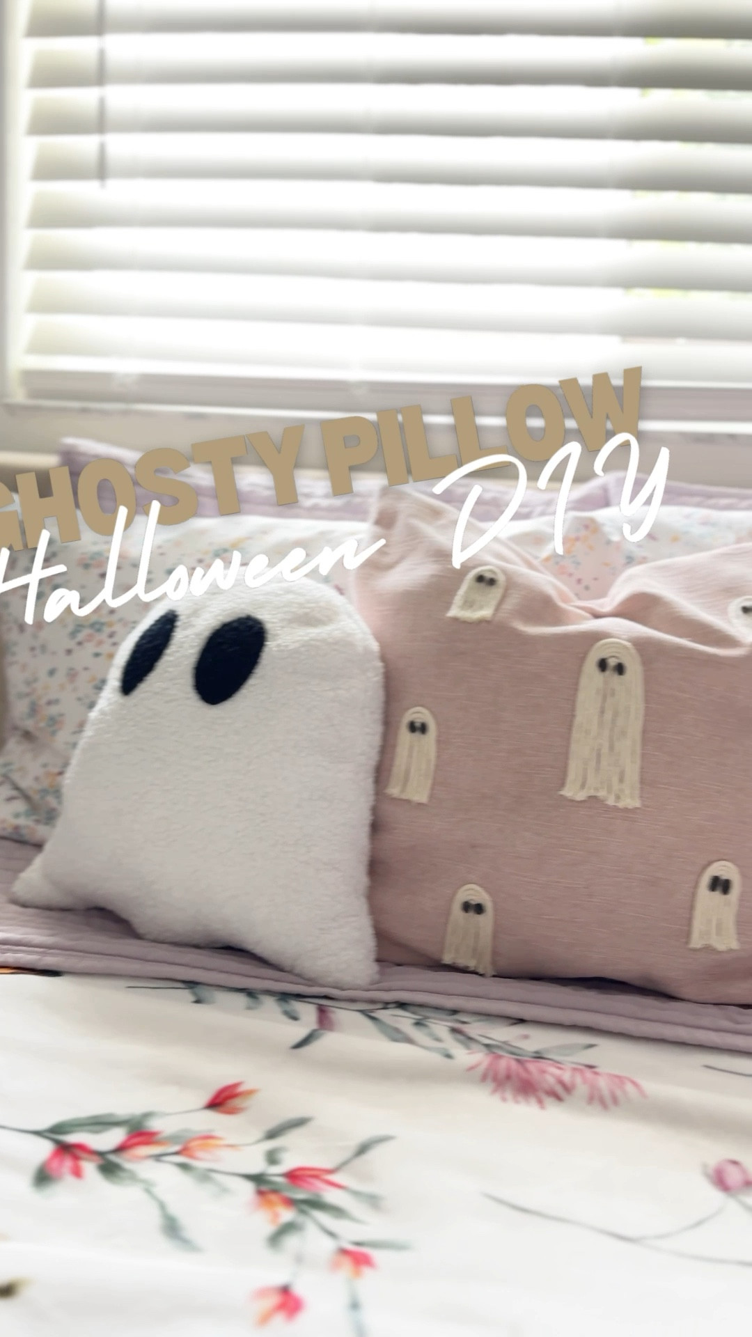 It’s crafty time, Ghoulfriends! 👻 Isa and I saw these cute decorative pillows with ghosts and asked if we could make one. Um YES!

For this Ghost Pillow DIY, you’ll need:
•pillow cover of your choice
•macrame cord
•hot glue
•black felt
•some sharp scissors

I like to think of this as a skinny rainbow. Make upside down U shapes with the macrame cord, glueing each strand down. Don’t worry about making the ends perfect, you can trim it down at the end.

Cut some small ovals out of the black felt and glue on for eyeballs 👀

👻 what do you think?! I just LOVED her sweet reaction! So fun!

#diyhome #diyhomedecor #crafttime #diyhalloweendecorations #dollartreediy #macramedecor #ghostpillow

#LTKHome #LTKSeasonal #LTKHalloween
