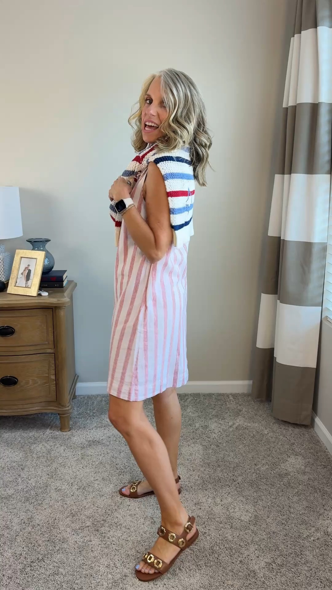 Wearing XS 50% off
This cute dress and sweater

#LTKgrwm #LTKOver40 #LTKSaleAlert