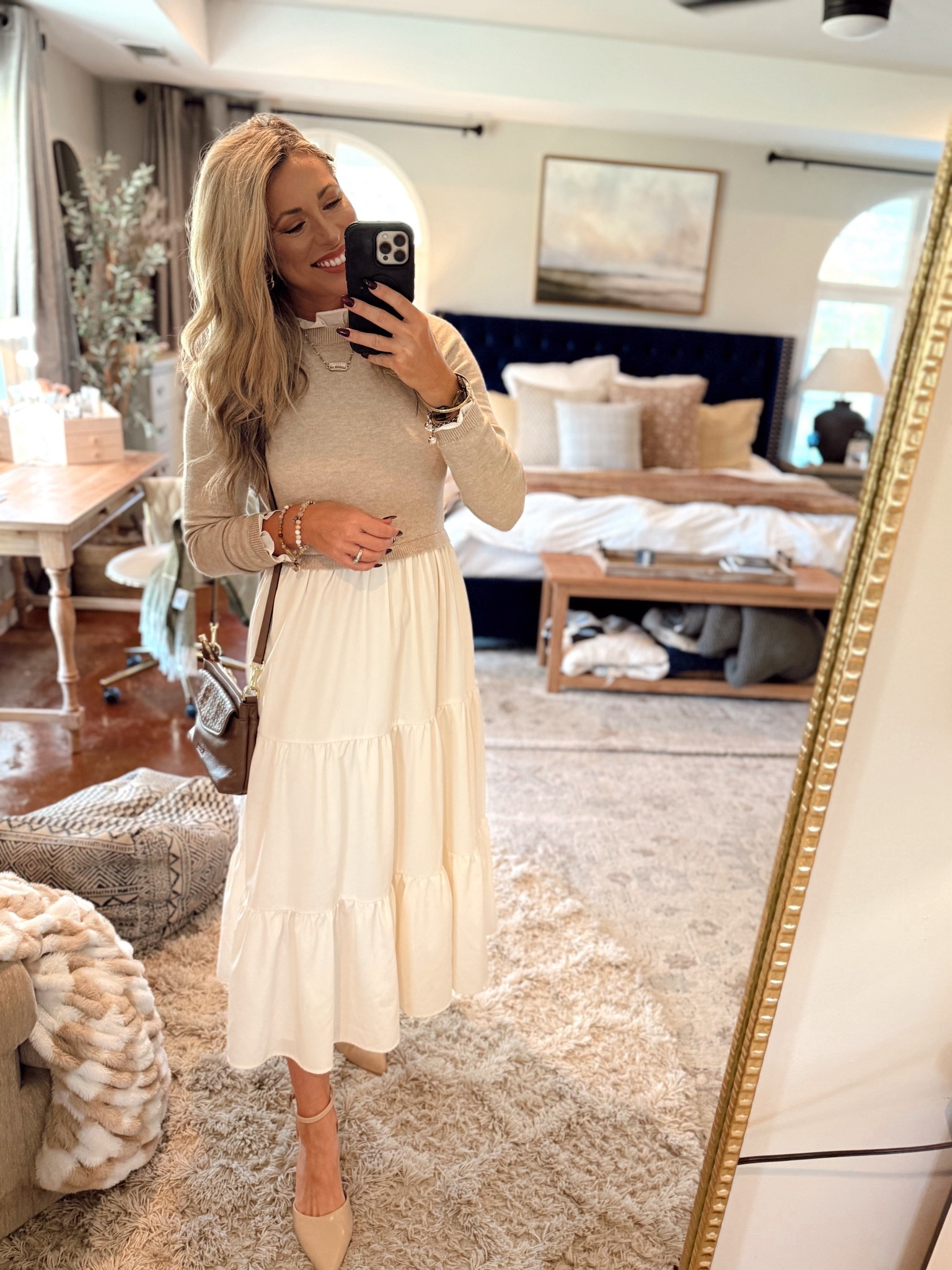Comment, “SUNDAY” and I’ll send you a DM to 🛍️ or you can find everything linked in my LTK in my bio ( jackiemariecarr_ )

You can find the dress at Baltic Born
⭐️Sophie Sweater Dress⭐️ code JACKIEMARIECARR15 will save you!

My jewelry shop is www.jackiemariejewelry.com

#sundaybest #churchdress #femininestyle #prettydress #sweaterdress #falloutfits #winterdress