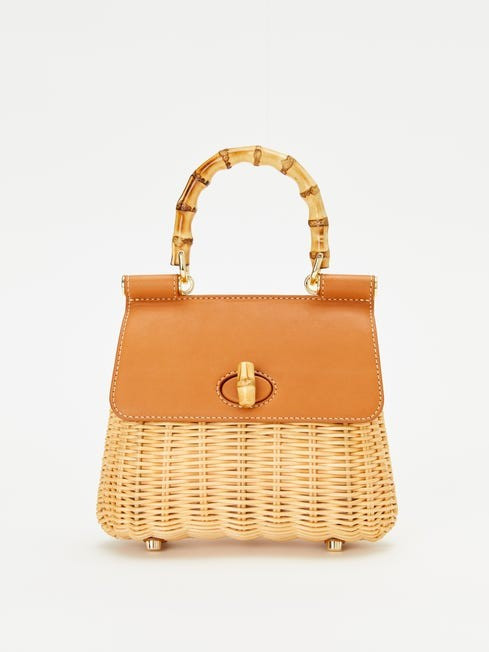 Shirin Mini Wicker Top Handle | J.McLaughlin