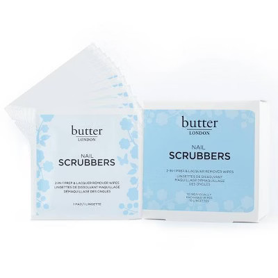 butter London Nail Scrubbers 2-in-1 Prep & Remover Wipes - 10ct | Target