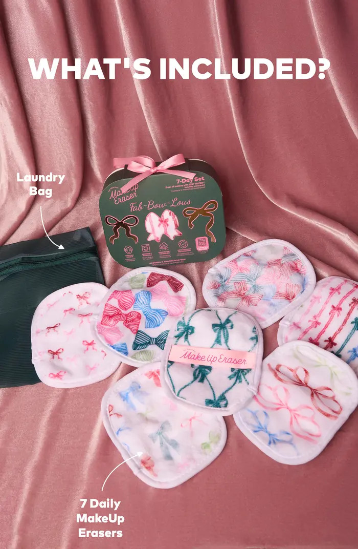 The Original MakeUp Eraser Fab-BOW-Lous 7-Day Reusable MakeUp Eraser Set | Nordstrom | Nordstrom