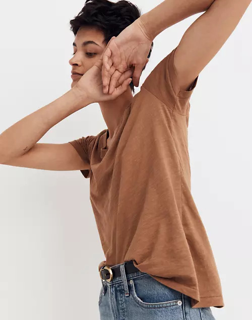 Whisper Cotton V-Neck Tee | Madewell