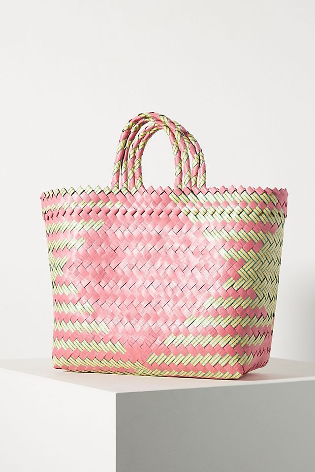 Diamond-Woven Tote Bag | Anthropologie (US)