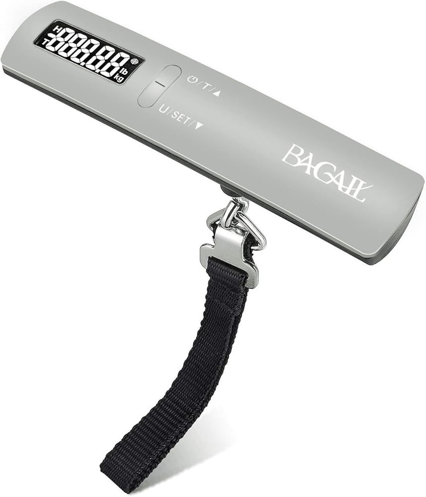 BAGAIL Digital Luggage Scale, 110lbs Hanging Baggage Scale with Backlit LCD Display, Portable Sui... | Amazon (US)
