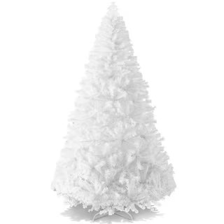 6 ft. White Unlit Pine Artificial Christmas Tree | The Home Depot