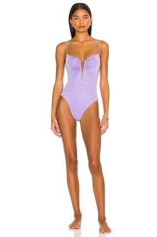 L*SPACE Roxanne One Piece in Amethyst from Revolve.com | Revolve Clothing (Global)