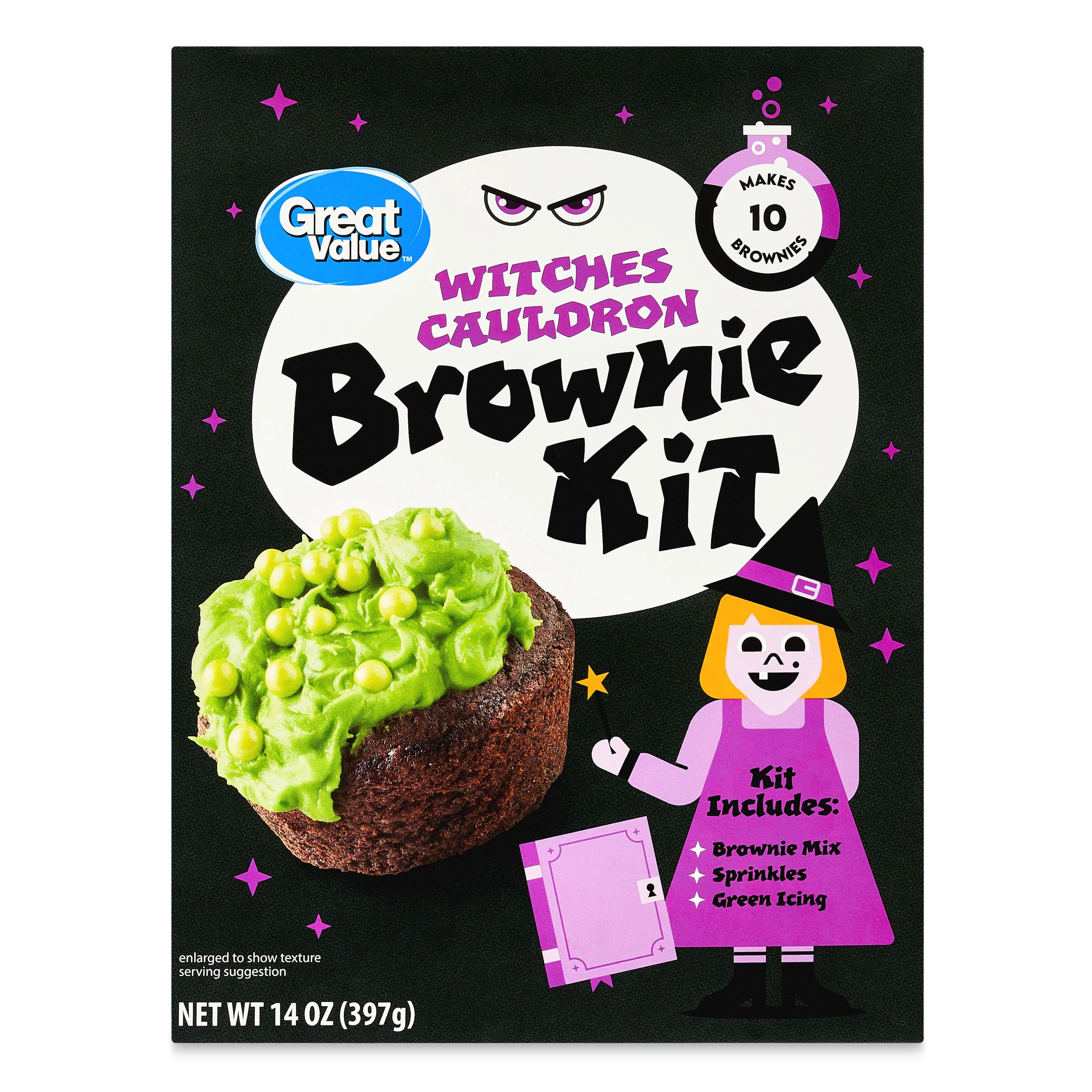 Great Value Witches Cauldron Brownie Kit, 14 oz - Walmart.com | Walmart (US)