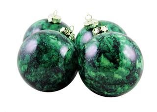 4ct Marbled Green Shatterproof Ball Ornaments | Michaels Stores