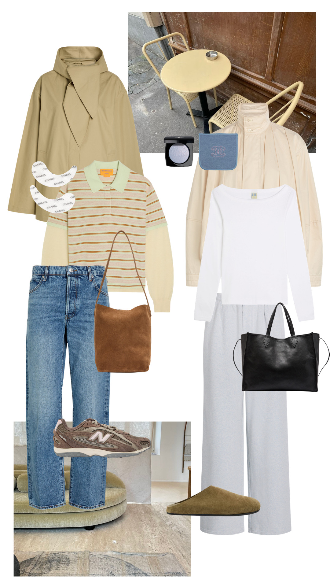 AD | Spring Outfit Ideas | Harvey Nichols | Striped Polo | Suede Bag | Pleated Jacket | Suede Slider | Scarf Jacket 

 #LTKuk #LTKspring #LTKeurope