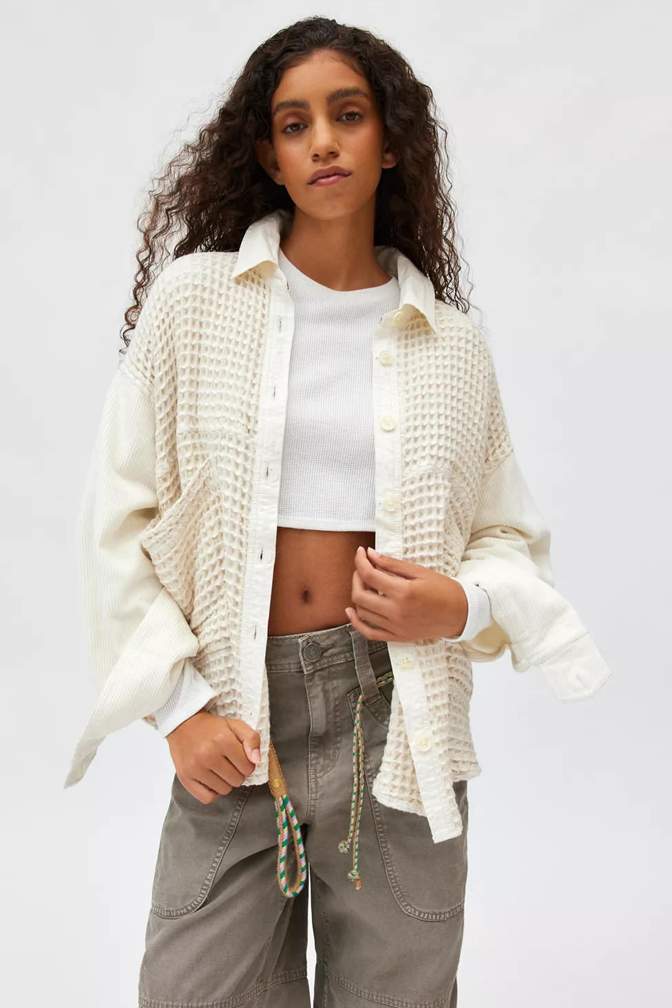 BDG Bryson Waffle Shirt Jacket | Urban Outfitters (US and RoW)