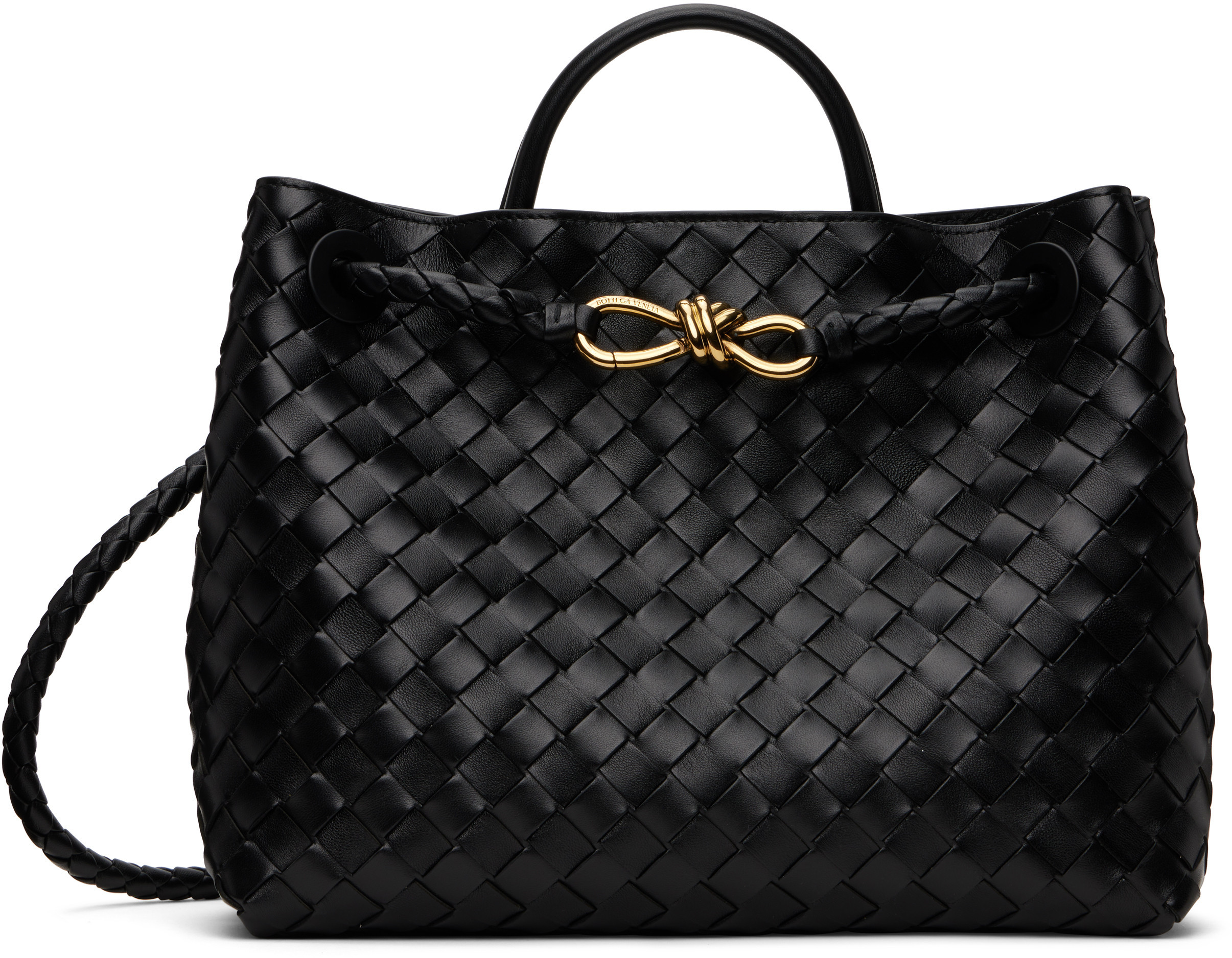 Bottega Veneta Black Andiamo Bag | SSENSE