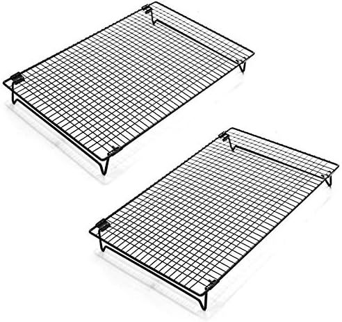 Kingrol 2-Piece Cooling Rack with Collapsible Folding Legs - for Cooking, Roasting, Drying, Grill... | Amazon (US)