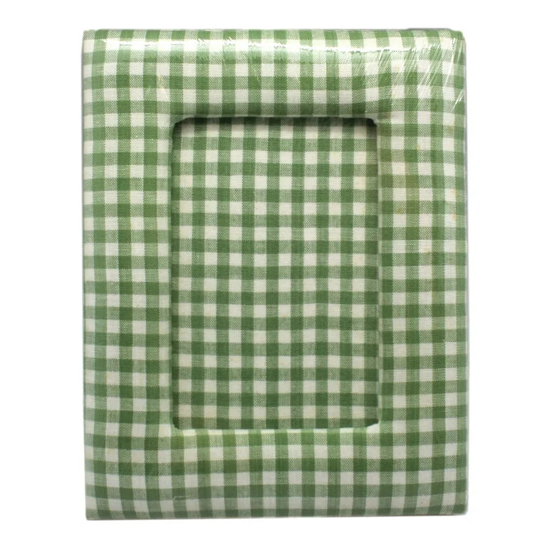 Green and White Gingham Style Padded Picture Frame  10in x 8in ( Fits 4.5x6in photo ) - Walmart.c... | Walmart (US)
