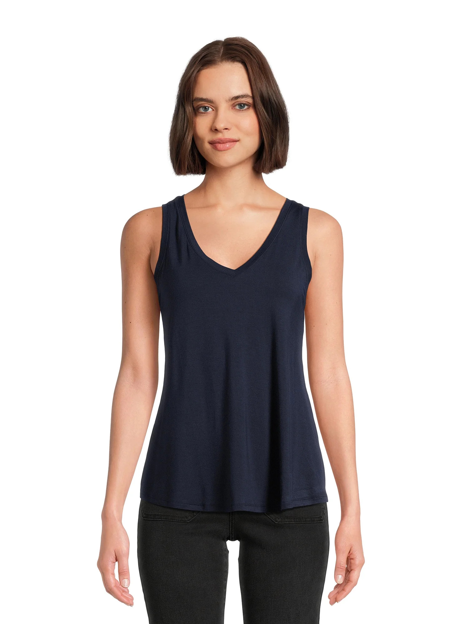 Time and Tru Women's Hi-Low Tank Top, Sizes S-XXXL | Walmart (US)