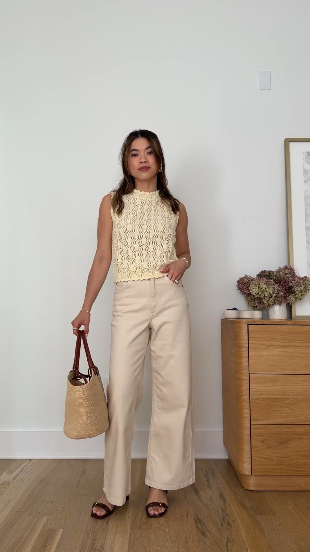 Sizing info:
•Pants size 2 in Mottled Ecru
•Top size XS 

petite fashion, get dressed with me, outfit inspiration, ootd, nashville outfit, Nashville influencer, petite style, vacation style, casual outfits, mom style, petite pants, spring outfits, spring outfit info, spring pants, spring outfit idea, spring top, spring bag, spring sweater, spring shoes, Spring jeans, white jeans, cream jeans, sezane jeans, spring sandal  
@SEZANE 
 

#LTKSeasonal #LTKootd #LTKPetite