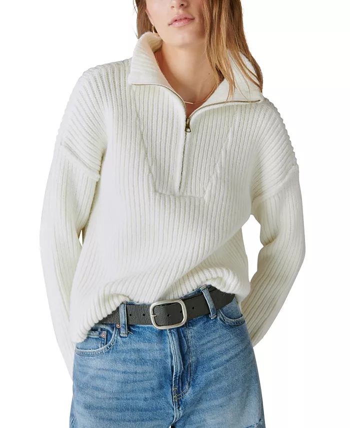 Women's Half-Zip Knit Pullover Sweater | Macy's Canada