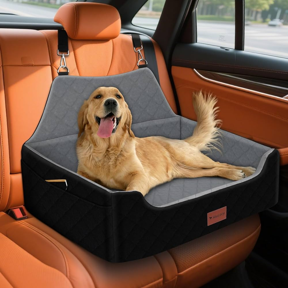 Dog Car Seat for Medium Large Dogs Under 55lbs, Detachable and Washable Dog Booster Seats with Th... | Amazon (US)