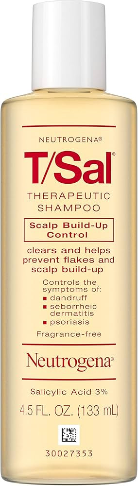 Neutrogena T/Sal Therapeutic Shampoo for Scalp Build-Up Control with Salicylic Acid, Scalp Treatm... | Amazon (US)
