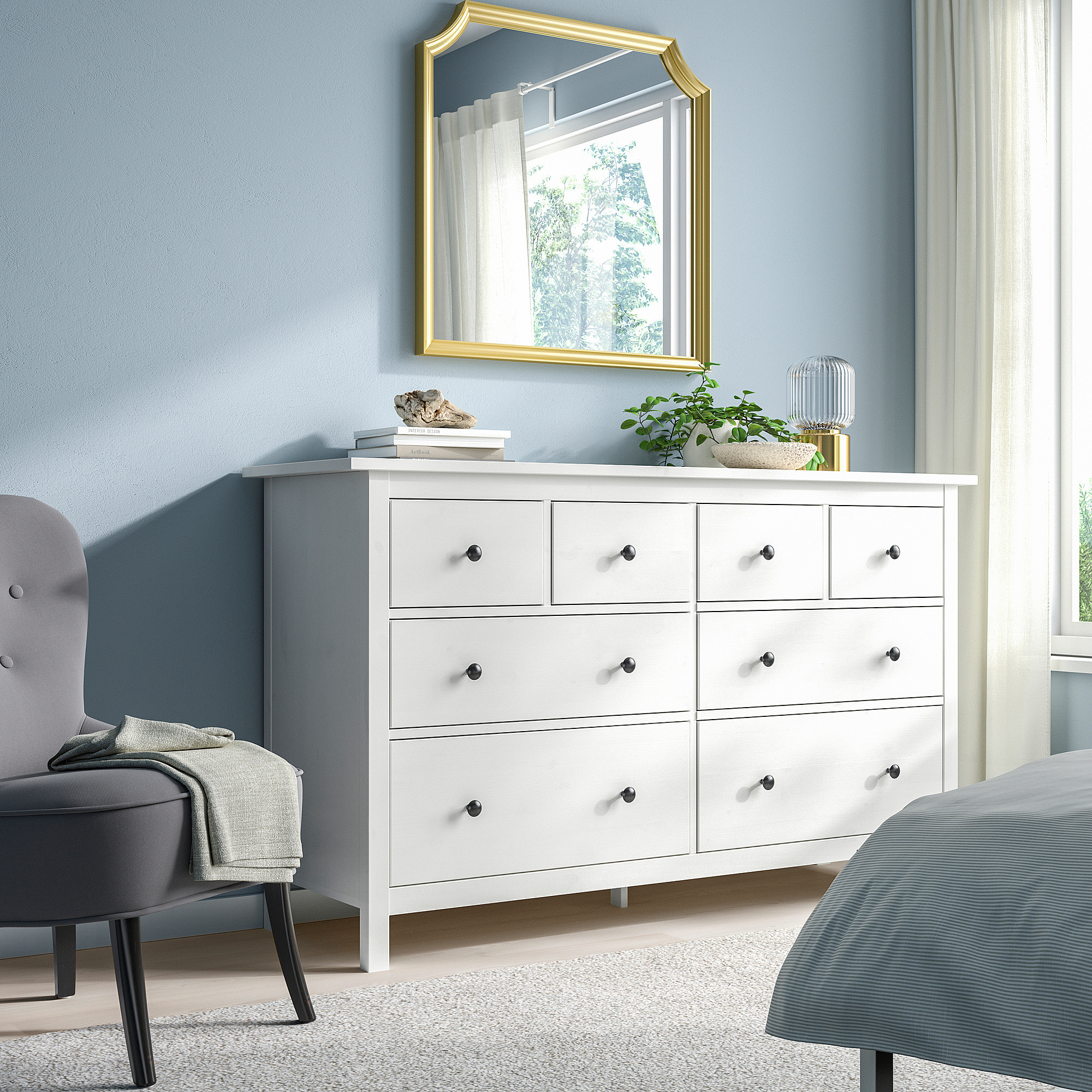 IKEA HEMNES 8-drawer dresser, white stain, 63x37 3/4 | IKEA US
