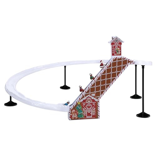 Mr. Christmas 47 Inch Animated Musical Gingerbread Ski Slope Holiday Decoration with Moving Characters and Music Powered by Adapter Indoor Holiday Display | Amazon (US)