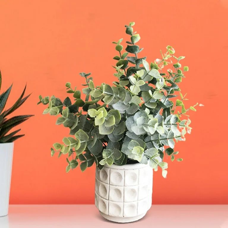 Yesbay Artificial Plant Vivid Ornamental Green Plastic Artificial Tree Leaves Imitation Bonsai,Ye... | Walmart (US)