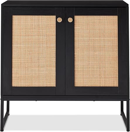 Best Choice Products 2-Door Rattan Storage Cabinet, Accent Furniture, Multifunctional Cupboard fo... | Amazon (US)