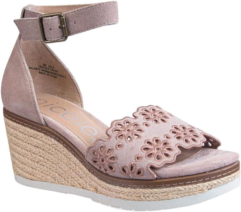 nicole Women's W63603 L Wedge Sandals | Amazon (US)