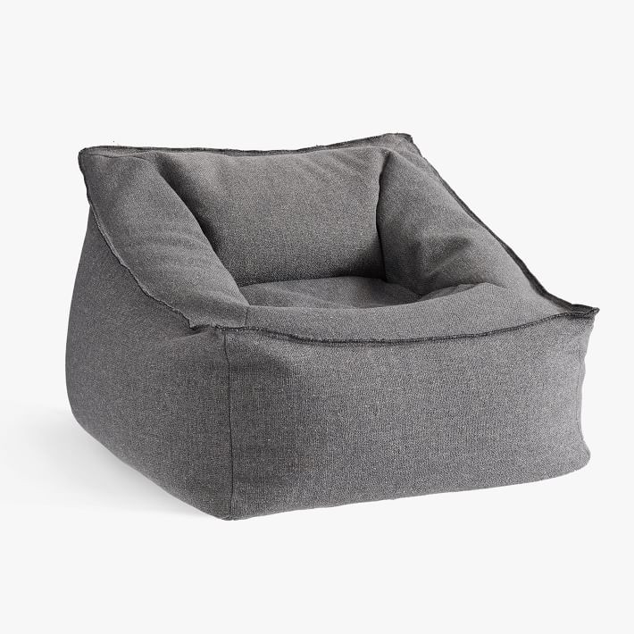 Tweed Charcoal Modern Lounger | Pottery Barn Teen