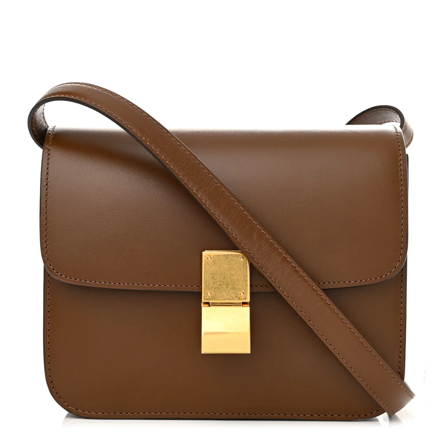 Box Calfskin Teen Classic Box Flap Bag Camel | FASHIONPHILE (US)
