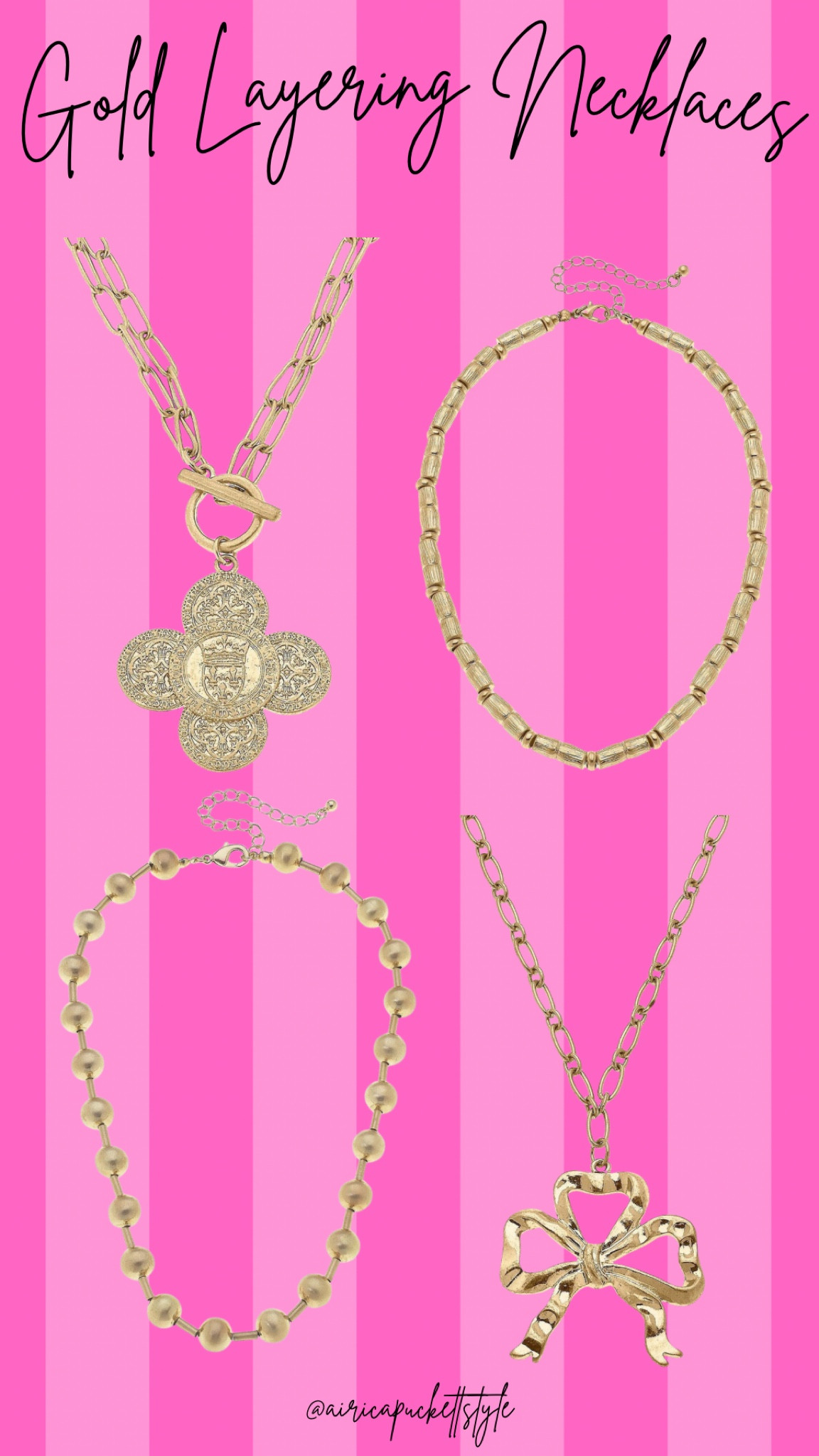 Gold layering necklaces are always in style. Use discount code AIRICA-20 to save on your Canvas Style order 

#LTKFindsUnder100 #LTKFindsUnder50 #LTKStyleTip