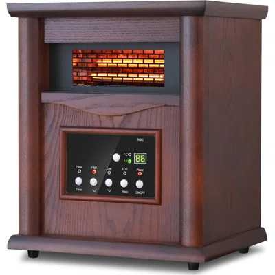 Airo Comfort Electric Infrared Space Heater – 1500W Quartz Heater For Indoor Use With Remote Control In Dark | Wayfair North America