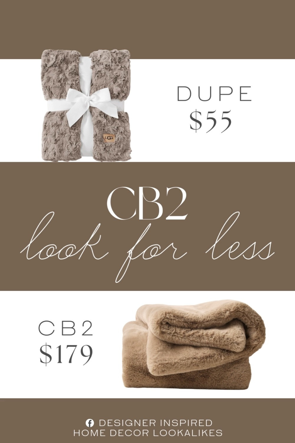 Inspired by CB2 Faux Fur Throw Blanket. Plush Faux Fur Throw Blanket. Modern Faux Fur Throw. Decorative Faux Fur Throw. Cozy Fur Throw Blanket. Double-Sided Faux Fur Blanket. Couch Throw Blanket. Living Room Throw Blanket.   

Home more affordable option find copy cat similar look for less budget friendly affordable cheap cheaper beautiful pretty. Clearance sale coupon code discount code promo code luxury lookalike look a like Inspo inspiration inspired by idea ideas Love like these? I share multiple every day in my FB group.
#cb2inspired #cozyblanket #luxurythrow #throwblanket #decorinspo #couchthrow #modernhome #homeaccent #cozyhome  

 #LTKHome #LTKFindsUnder100