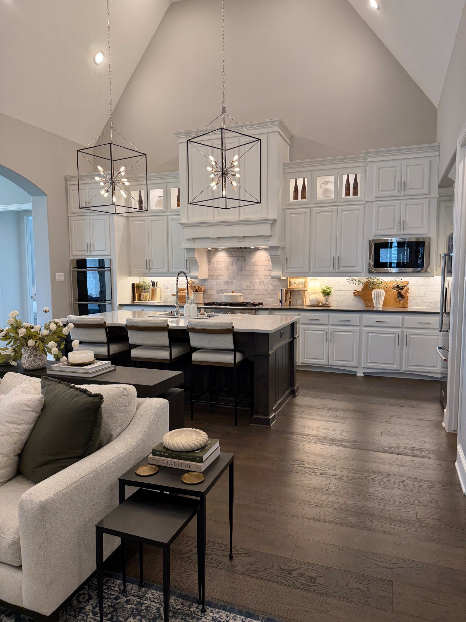 Living room / kitchen views! 

Some of my favorite spaces are a blend of investment pieces I’ll have forever paired with affordable finds that look just as good (and honestly… sometimes better). It’s less about where something is from and more about how it all comes together.

Save where it makes sense, splurge where it matters, and layer it in a way that feels intentional. That’s how you get that designer look without everything being designer.

Amazon home decor, clean kitchen, kitchen inspiration, kitchen statement lighting 

#LTKSeasonal #LTKHome