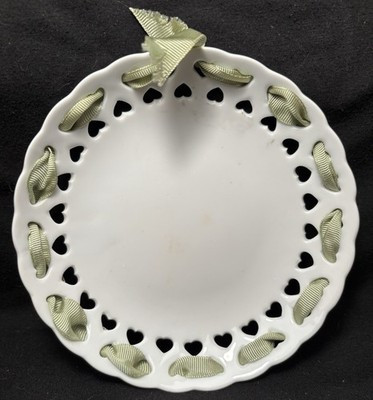 Two's Company Decorative plate, heart shapes, ribbon, 6 in. | eBay US