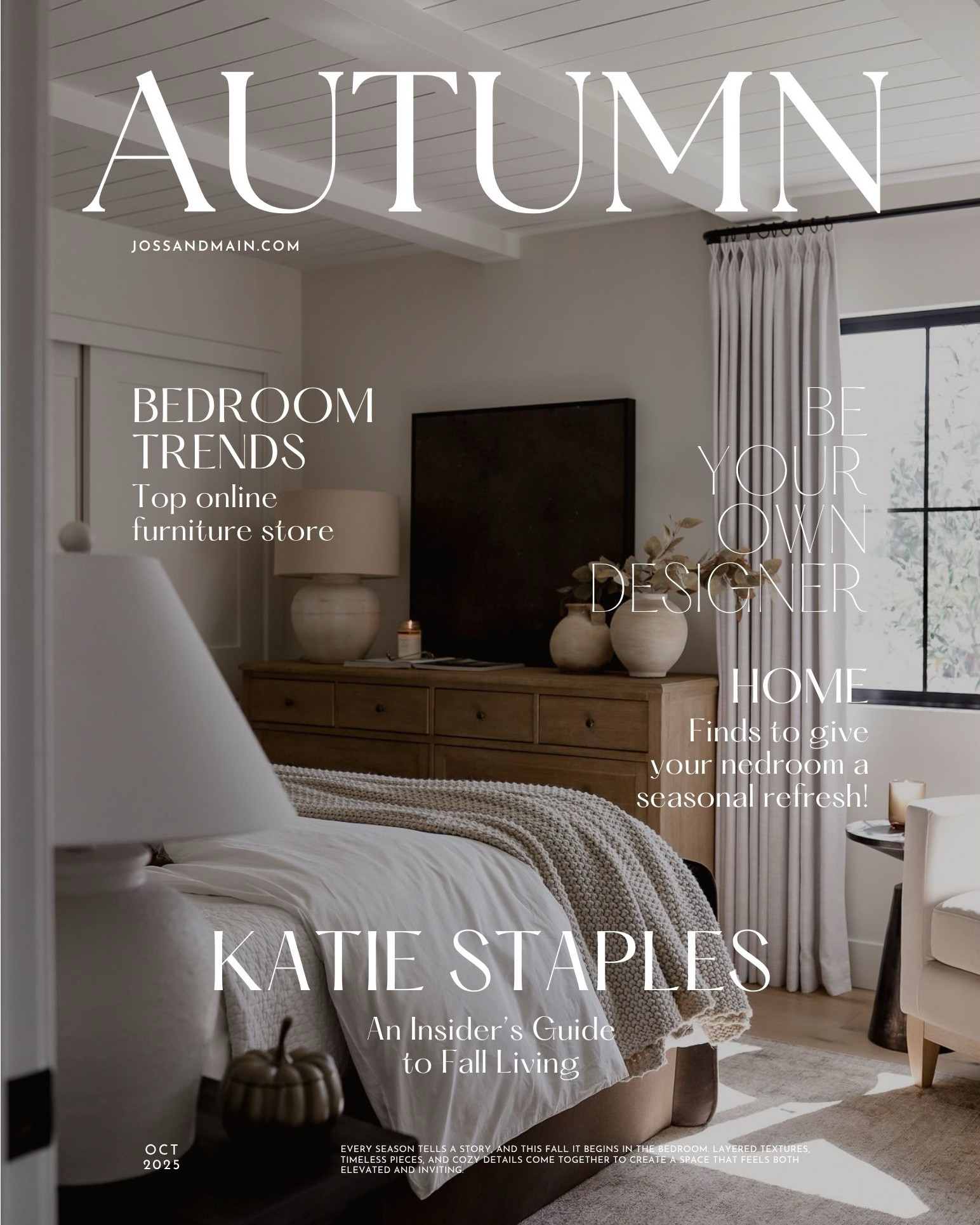 Bringing all the cozy autumn tones into our bedroom 🍂 We added the Aelin Bed and a beautifully woven rug from Joss & Main, layered with cozy accents—from eucalyptus stems to a softly glowing pumpkin candle—for a calm, timeless feel that’s perfectly ready for the season. Save up to 60% OFF select items now during Joss & Main’s Friends and Family Sale — ends soon!! #jossandmainpartner #jossandmainedit #myjossandmain

#LTKSeasonal #LTKSaleAlert #LTKHome