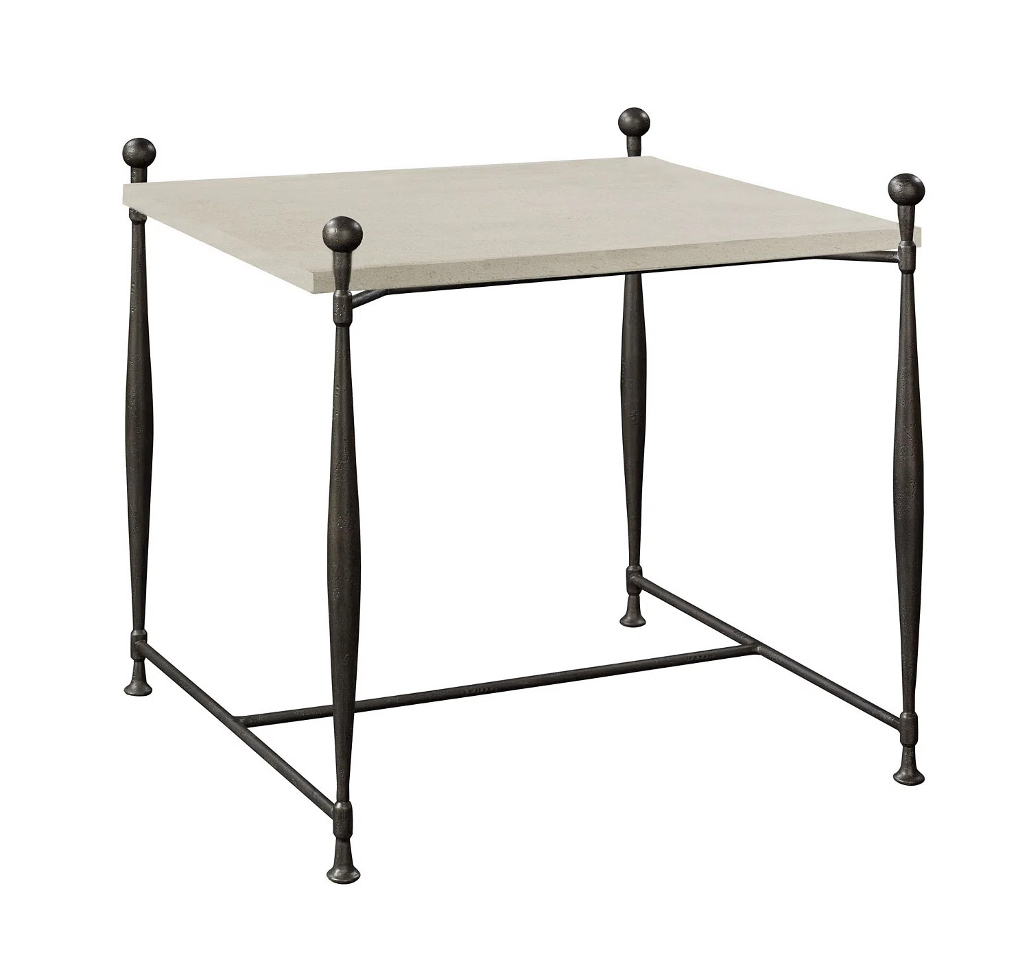 Aliss Side Table With Square Stone Top | Wayfair North America