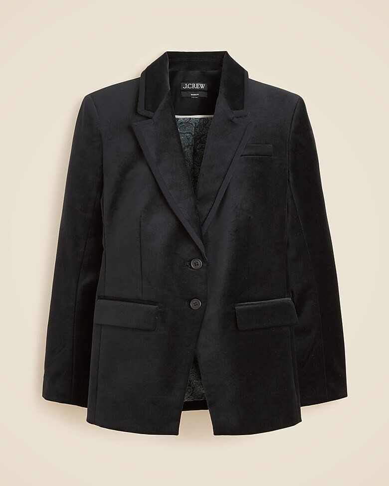 Madelyn blazer in velvet | J. Crew US