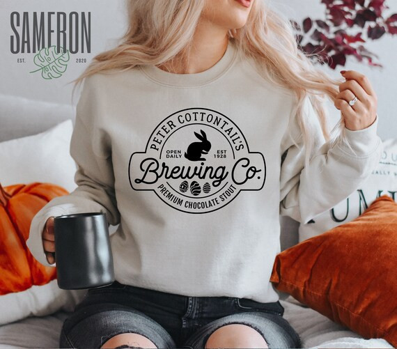Peter Cottontail's Brewing Co Sweatshirt Funny Easter | Etsy | Etsy (US)