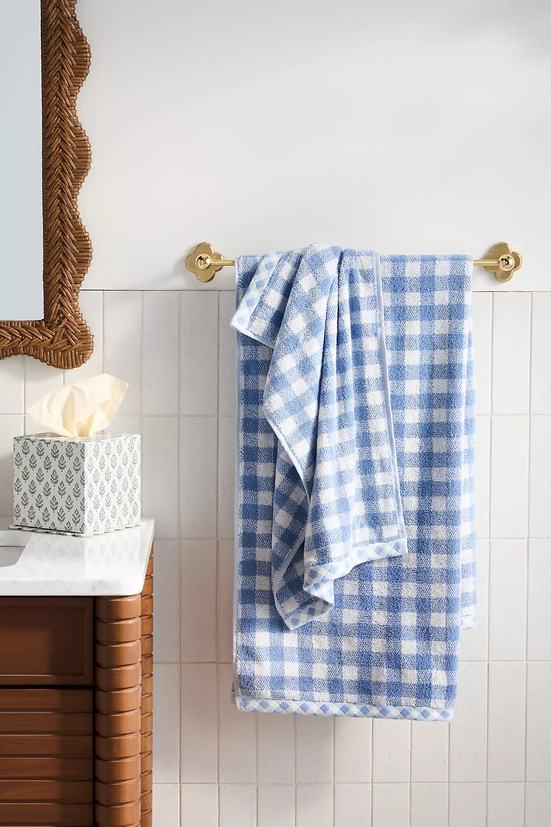 Gingham Cotton Woven Towel Collection | Anthropologie (US)