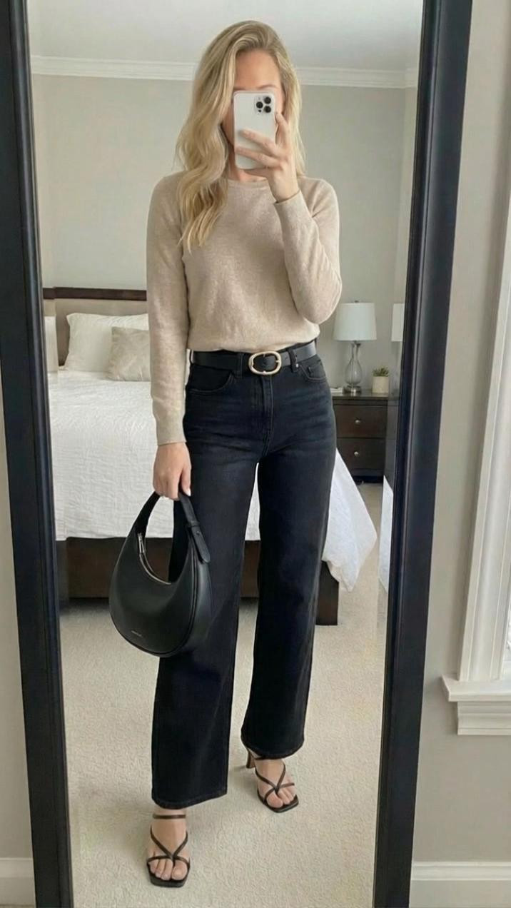 A classic look a lightweight sweater paired with a pair of black jeans, just super trendy and neutral. I love a classic look.

#LTKootd #LTKmomlife #LTKdayinmylife