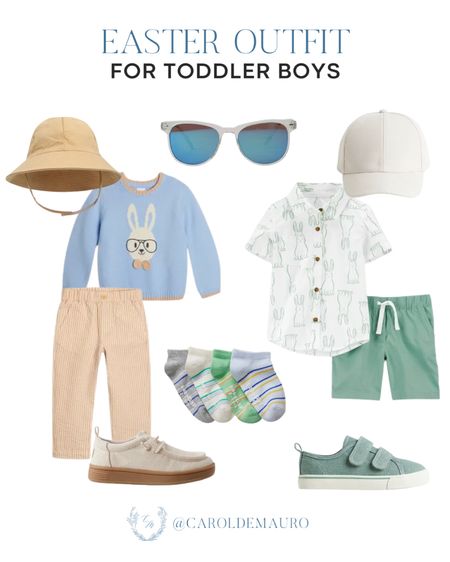 Keep your little one in style this coming Easter with these cute shirts, a sweater, pants, shorts, caps, and more!
#springfashion #kidsfashion #toddlerclothes #boymom

#LTKstyletip #LTKkids #LTKSeasonal